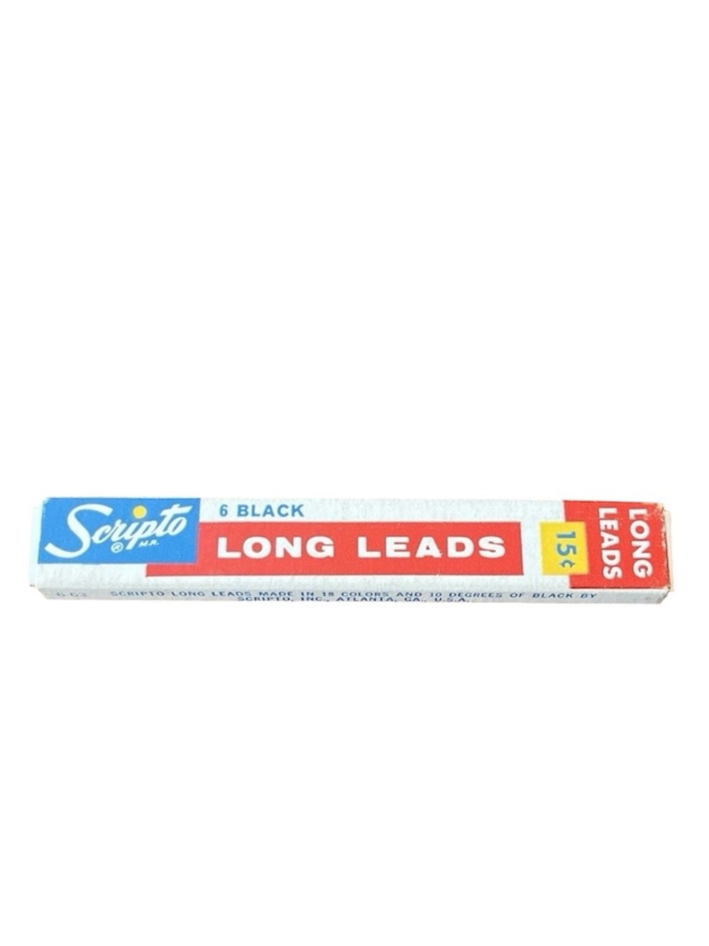 Vintage Scripto Black Long Leads HB .046 Extra Strong 4in 5 Leads
